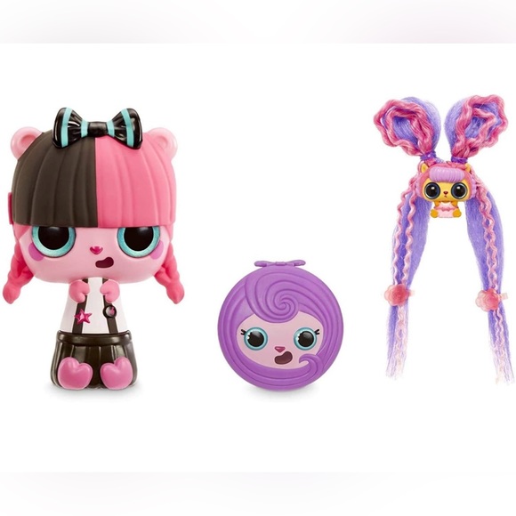 Pop Pop Hair Surprise 3-in-1 Pop Pets with Long Brushable Hair (Series 1) Rock - Picture 4 of 14